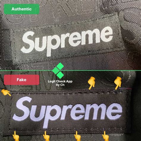 supreme bag fake vs real|genuine supreme vs false.